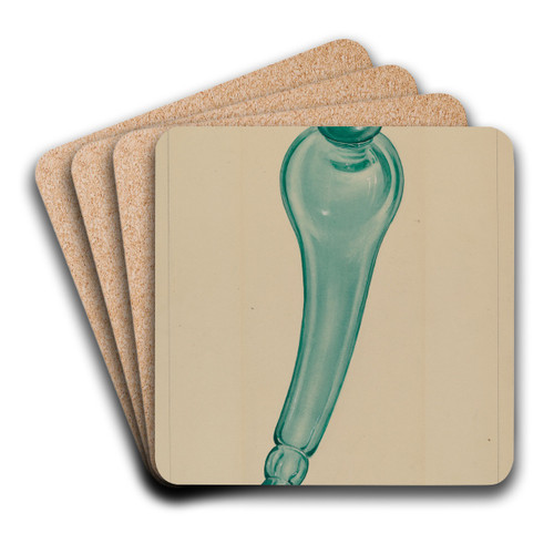 Powder Horn by John Tarantino Art Drink Coaster set