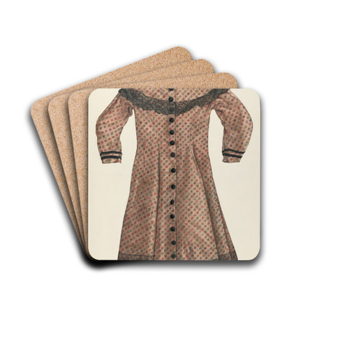 Challis Girl's Dress by Max Fernekes Drink Coasters - set of 4