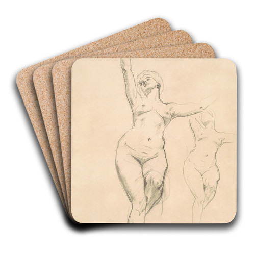 Studies of Victory for 'Death and Victory' by John Singer Sargent Art Drink Coaster set