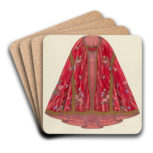 Ecclesiastical Vestment (front view) by Syrena Swanson Art Drink Coaster set