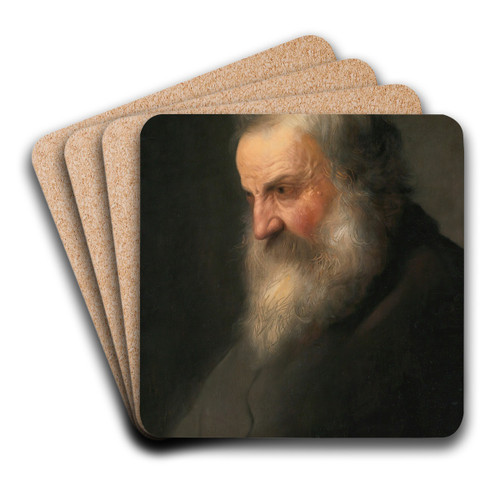 Head of An Old Man by Jan Lievens Art Drink Coaster set
