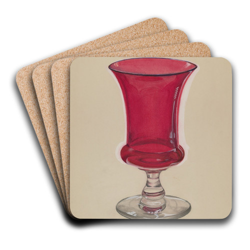 Glass by John Dana Art Drink Coaster set