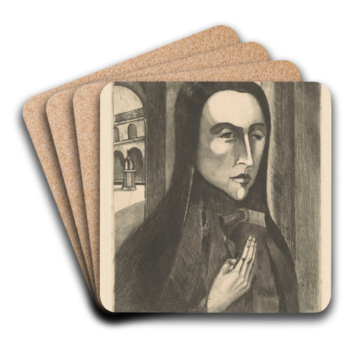 Corsicaanse vrouw by Lodewijk Schelfhout Art Drink Coaster set Corsicaanse vrouw by Lodewijk Schelfhout Art Drink Coaster set
