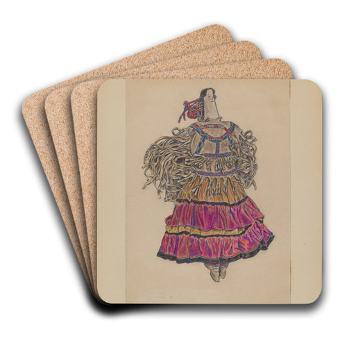 Doll by Melita Hofmann Art Drink Coaster set