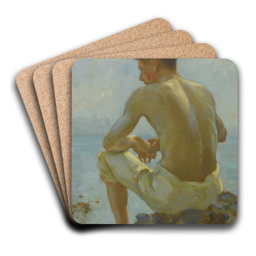 A Young Sailor by Henry Scott Tuke Art Drink Coaster set