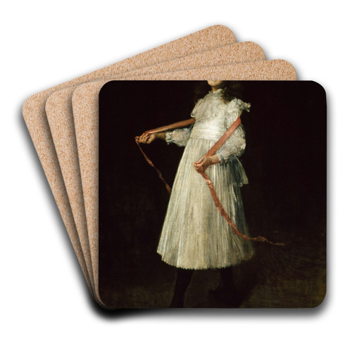 Alice by William Merritt Chase Art Drink Coaster set Alice by William Merritt Chase Art Drink Coaster set
