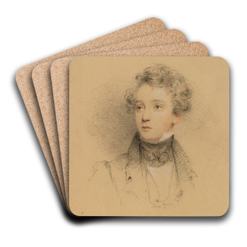 Self-Portrait by Samuel Love Art Drink Coaster set