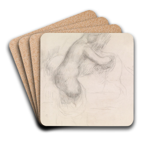La Toilette by Pierre-Auguste Renoir Art Drink Coaster set