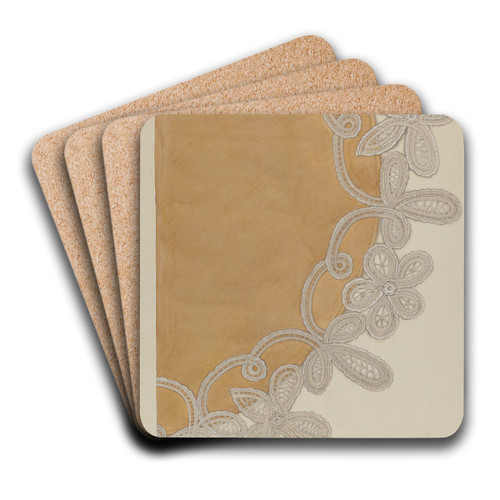 Lace by Gordena Jackson Art Drink Coaster set