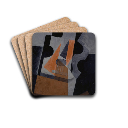 The Guitar (Still Life with Guitar) by Juan Gris Drink Coasters - set of 4
