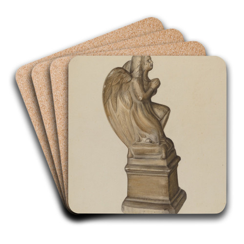 Figurine by Mina Lowry Art Drink Coaster set