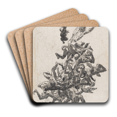 Fall of hell from the damned by Henry Fuseli Art Drink Coaster set