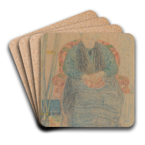 Mijn tante by James Ensor Art Drink Coaster set