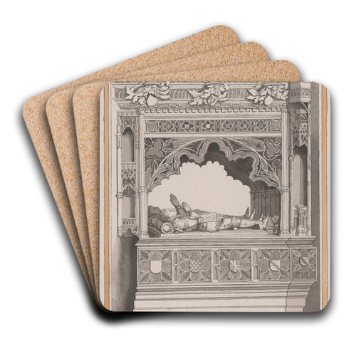 The Monument of Thomas Fiennes by James Lambert of Lewes Art Drink Coaster set