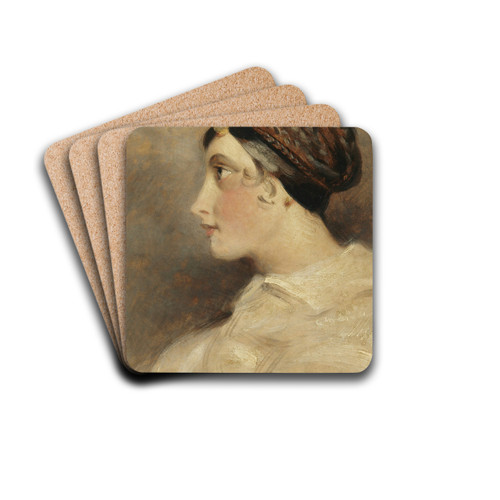 Portrait Of A Lady by John Constable Drink Coasters - set of 4