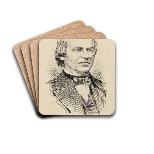 Andrew Johnson by Jacques Reich Drink Coasters - set of 4