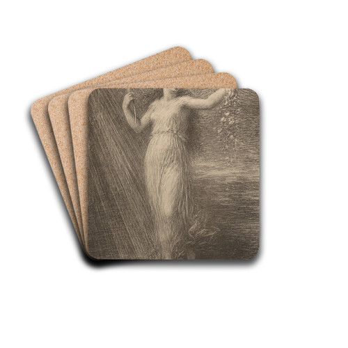Immortality (Immortalit) by Henri Fantin-Latour Drink Coasters - set of 4