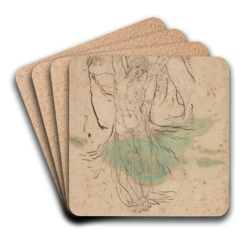 Study for Saint Sebastian by James Barry Art Drink Coaster set