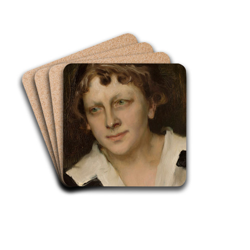 Portrait of Zofia Lewenstern ne Taczanowska by Konrad Krzyanowski Drink Coasters - set of 4