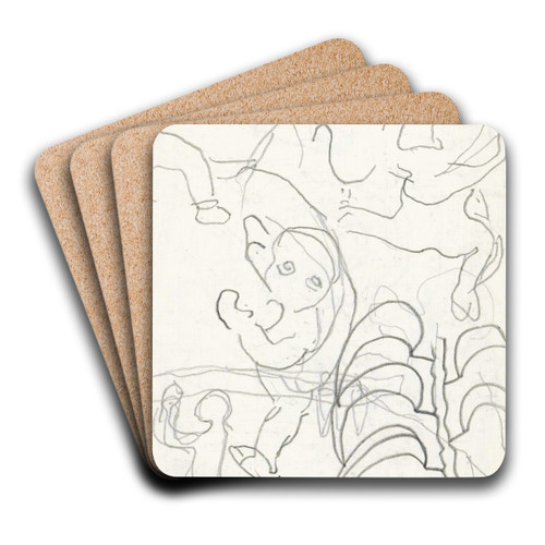 Vrouwen met baby's by Reijer Stolk Art Drink Coaster set