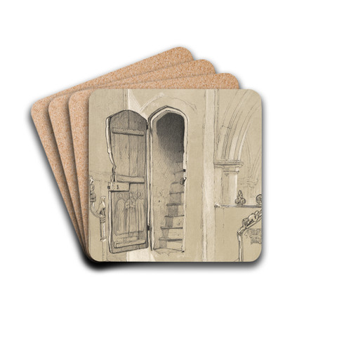 Wichmere Ch. Oct'r 9 1841 by Miles Edmund Cotman Drink Coasters - set of 4 Wichmere Ch. Oct'r 9 1841 by Miles Edmund Cotman Drink Coasters - set of 4