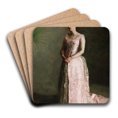 The Concert Singer by Thomas Eakins Art Drink Coaster set