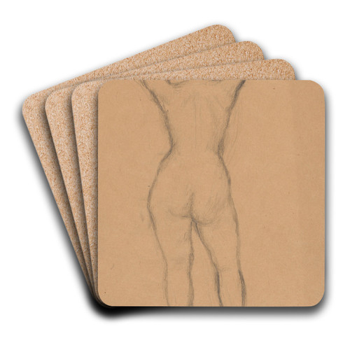 Akt kobiety. by Stanisaw Wyspiaski Art Drink Coaster set