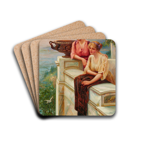 Goodbye by Ernest Walbourn Drink Coasters - set of 4