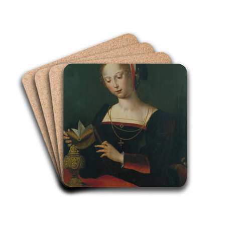 Saint Mary Magdalene by The Master of the Parrot Drink Coasters - set of 4