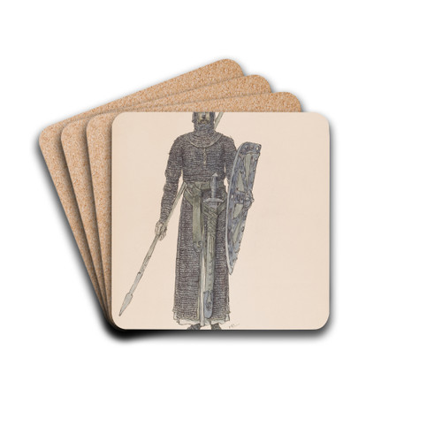 Parsifal by Heinrich Lefler Drink Coasters - set of 4 Parsifal by Heinrich Lefler Drink Coasters - set of 4