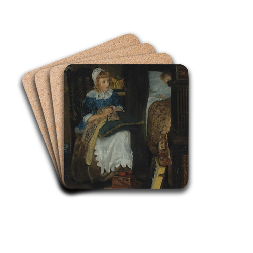 In Good Hands by Laura Theresa Alma-Tadema Drink Coasters - set of 4