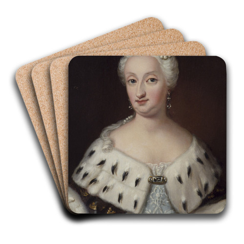 Ulrika Eleonora t.Y. (1688-1741), queen of Sweden by Ulrika Pasch Art Drink Coaster set