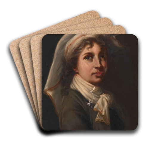 Portrait of a Girl by Mary Henry Art Drink Coaster set