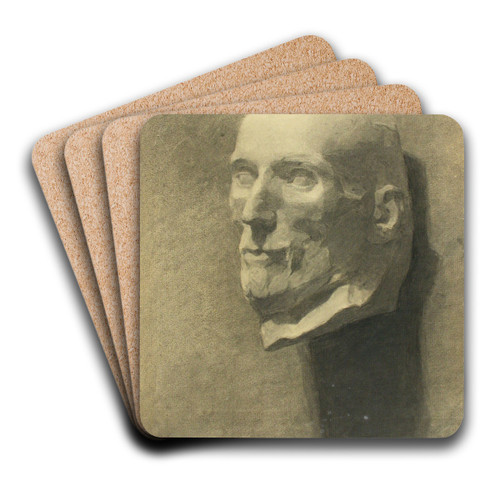 Miehen p by Magnus Enckell Art Drink Coaster set