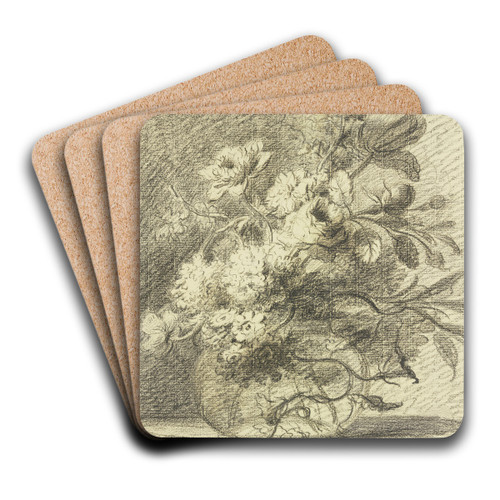 Blumenstrau in einer Vase by Willem van Leen Art Drink Coaster set Blumenstrau in einer Vase by Willem van Leen Art Drink Coaster set