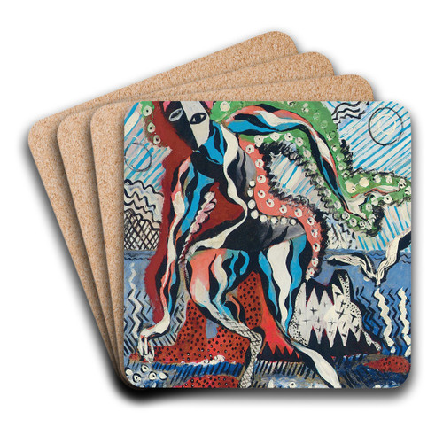 Baigneuse by Francis Picabia Art Drink Coaster set