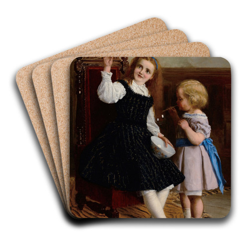 Bubbles by William Oliver Art Drink Coaster set