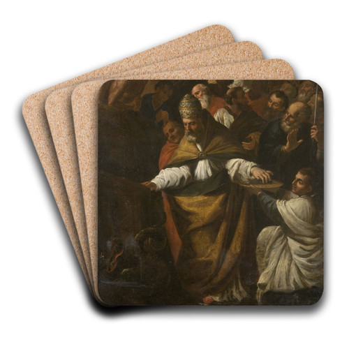 Miracle of the Church by Tadeusz Kuntze-Konicz Art Drink Coaster set