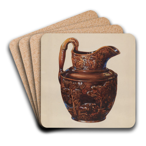 Pitcher by Charles Caseau Art Drink Coaster set Pitcher by Charles Caseau Art Drink Coaster set