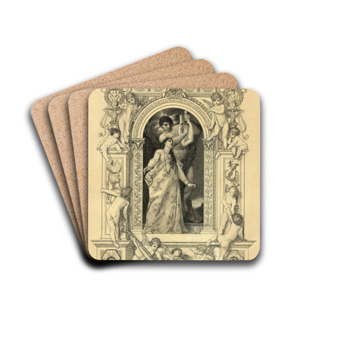 Oper by Gustav Klimt Drink Coasters - set of 4
