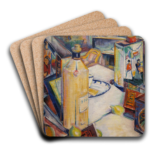Still Life in Interior by Preston Dickinson Art Drink Coaster set Still Life in Interior by Preston Dickinson Art Drink Coaster set