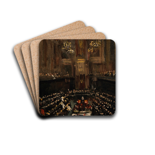 The Ratification of the Irish Treaty in the English House of Lords, 1921 by Sir John Lavery Drink Coasters - set of 4 The Ratification of the Irish Treaty in the English House of Lords, 1921 by Sir John Lavery Drink Coasters - set of 4