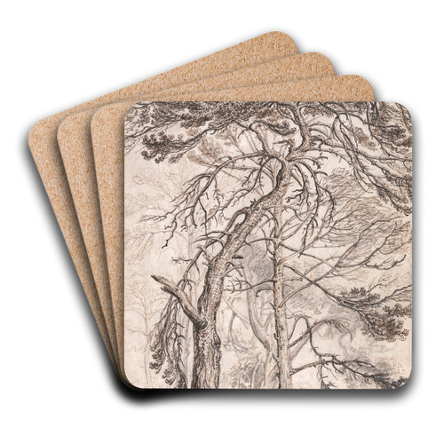 Study of Trees by James Ward Art Drink Coaster set