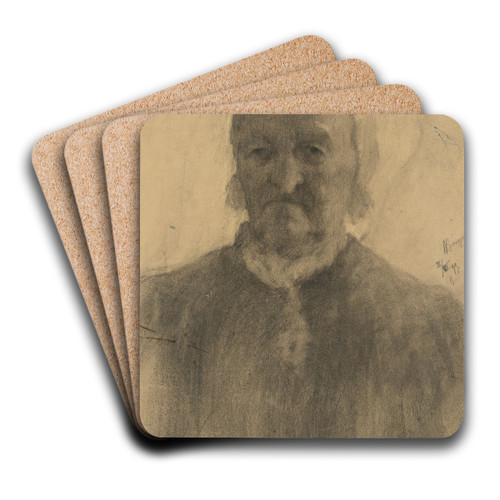 Podobize starenky s epcom na hlave by Elemr Halsz-Hradil Art Drink Coaster set Podobize starenky s epcom na hlave by Elemr Halsz-Hradil Art Drink Coaster set