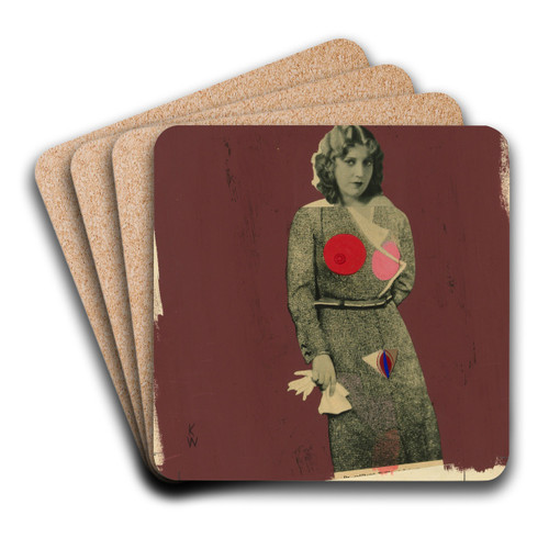 Mdchen by Karl Wiener Art Drink Coaster set