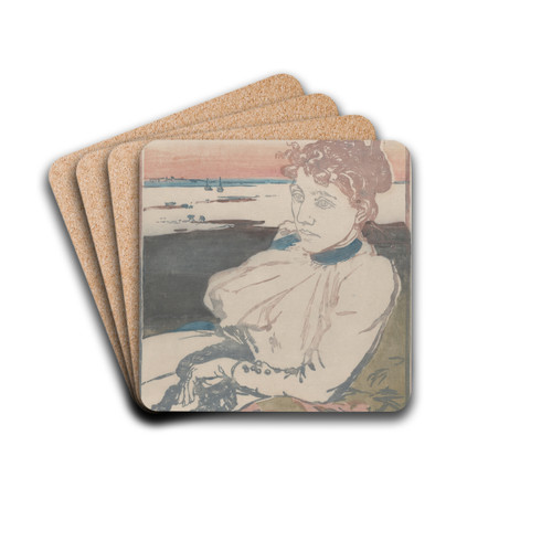 Convalescent, Mme Lepre by Auguste Louis Lepre Drink Coasters - set of 4