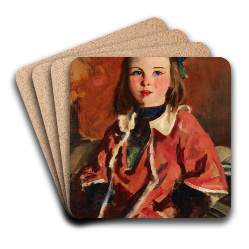 Irish Girl by Robert Henri Art Drink Coaster set