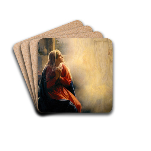 The Annunciation by Carl Bloch Drink Coasters - set of 4