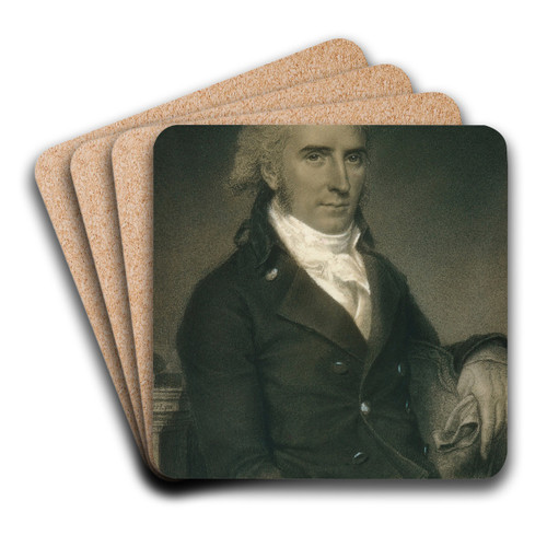 Daniel Strobel, Jr. by John Vanderlyn Art Drink Coaster set