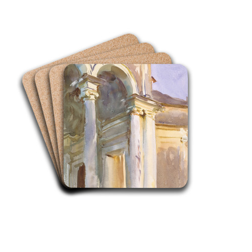 Loggia, Villa Giulia, Rome by John Singer Sargent Drink Coasters - set of 4